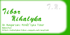 tibor mihalyka business card